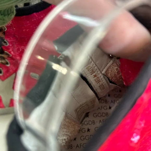 GOLDEN GOOSE Francy High Top Chuck Style Pink Sparkles Size 39 IT 9 US RARE - Picture 11 of 11